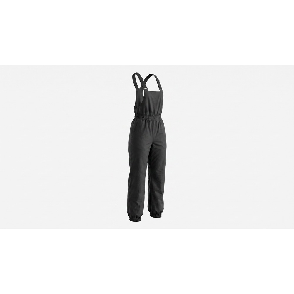 Fera Skiwear Vintage Black Insulated Bib Overalls Snow Pants Womens 12